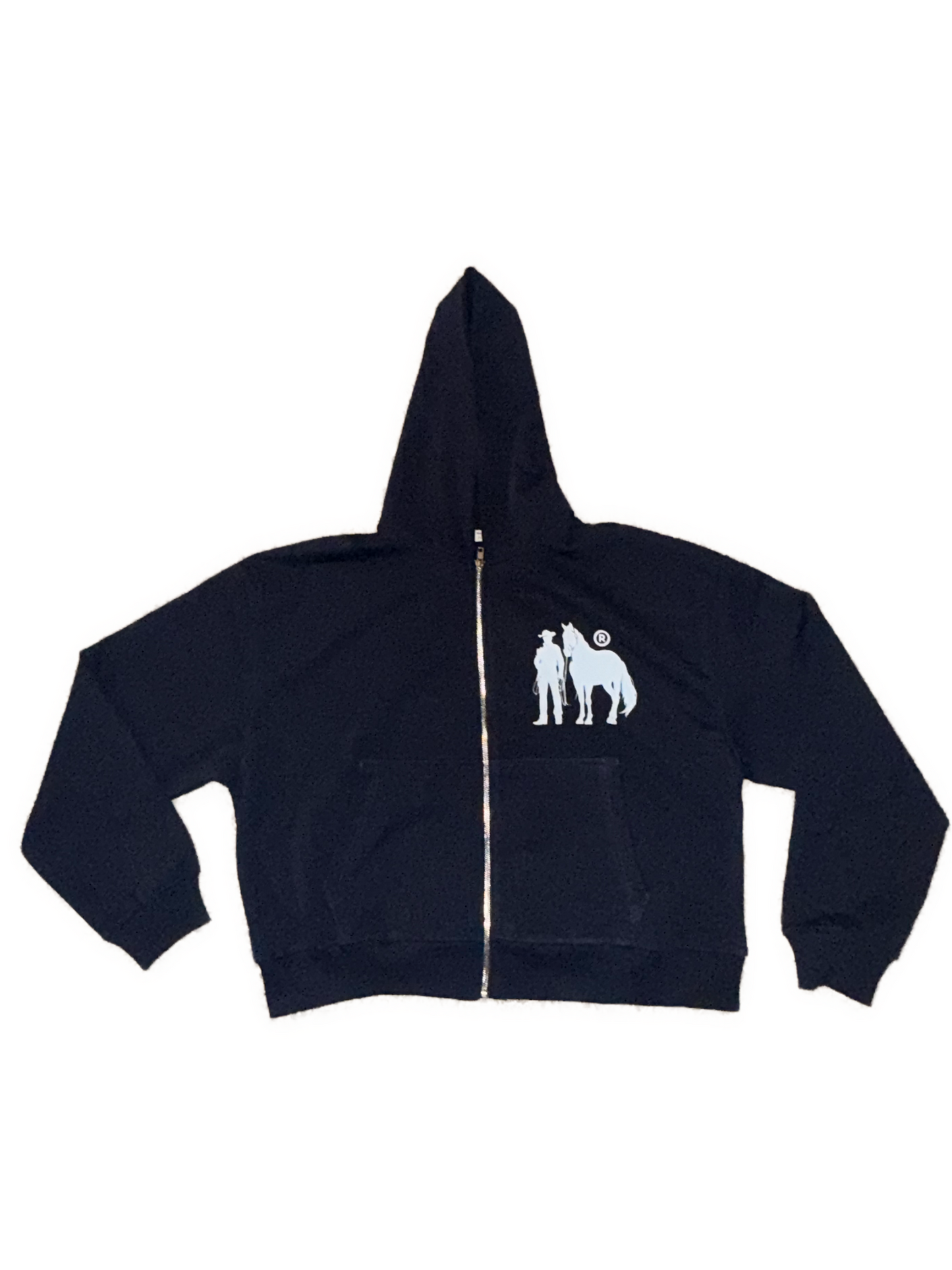 “Cowboys” Cropped Oversized Hoodie