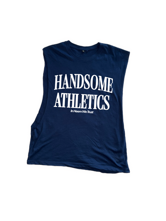 “Handsome Athletics” open-arm tanktop